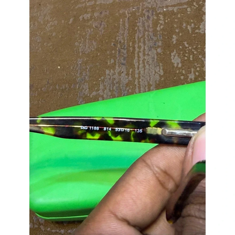 Dolce & Gabbana DG 1188 814 Tortoise Yellow Havana Eyeglasses Frames 53-16-135